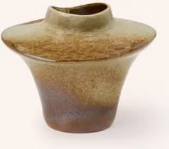 Wazon ceramiczny Ferm Living Evio w kolorze zielonym
