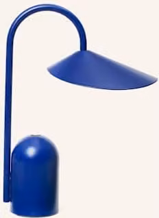 Lampa stołowa Ferm Living Arum niebieska, akumulatorowa LED, ściemnialna