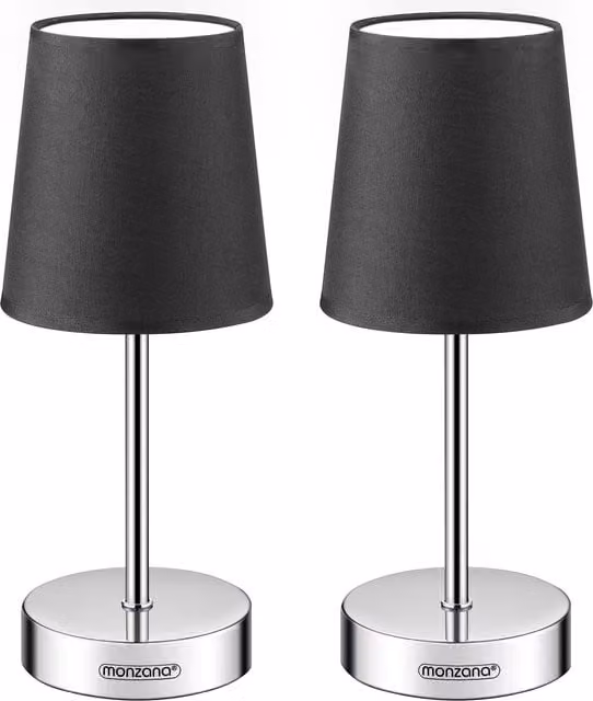 Lampa stołowa monzana® Lumière, zestaw 2 sztuki, kolor szary, W x S x G: 32 x 13 x 13 cm