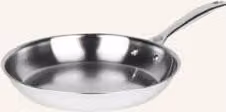 Patelnia Le Creuset 3-Ply Plus srebrna, niepowlekana, stal nierdzewna i aluminium