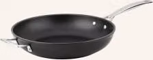 Patelnia Le Creuset z aluminium anodowanego, czarna, średnica 30 cm