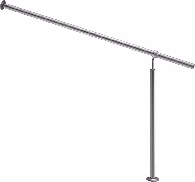 Poręcz na schody Monzana ze stali nierdzewnej, kolor srebrny, długość 150 cm