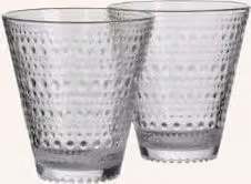 Zestaw 2 szklanek do wody Iittala Kastelhelmi, kolor transparentny
