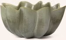 Miska ceramiczna Ferm Living Nium w kolorze zielonym