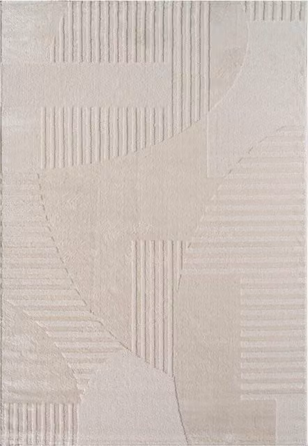 Nowoczesny dywan Sumo o wzorze geometrycznym, kolor beżowy, W x S: 160 x 230 cm