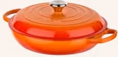 Garnek emaliowany Le Creuset Gourmet Signature z żeliwa czerwony lub pomarańczowy 30 l