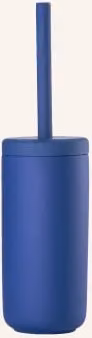 Szczotka do WC z pojemnikiem Zone Denmark Ume blau, ceramiczno-plastikowa, wolnostojąca