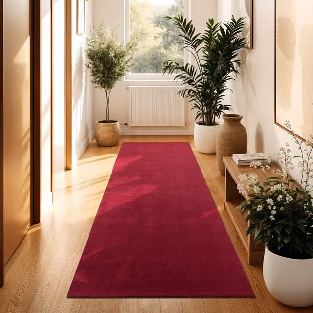 Dywan Calia Italia czerwony prostokątny W: 80 cm, D: 300 cm