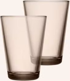 Zestaw 2 szklanek do wody Iittala Karito w kolorze beżowym