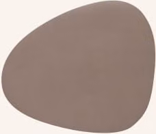 Podkładka pod talerz Linddna Curve L ze skóry w kolorze szarym