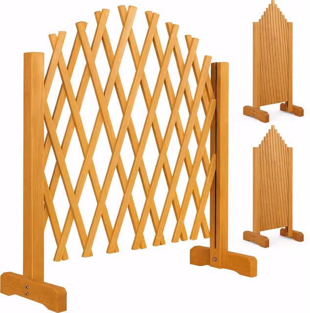 Zestaw 2 parawanów ogrodowych Gardebruk® Trellis w kolorze brązowym, W 200 cm x S 107 cm