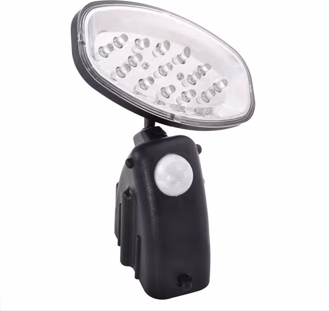 Solarna lampa ścienna LED Deuba z czujnikiem ruchu, kolor czarny