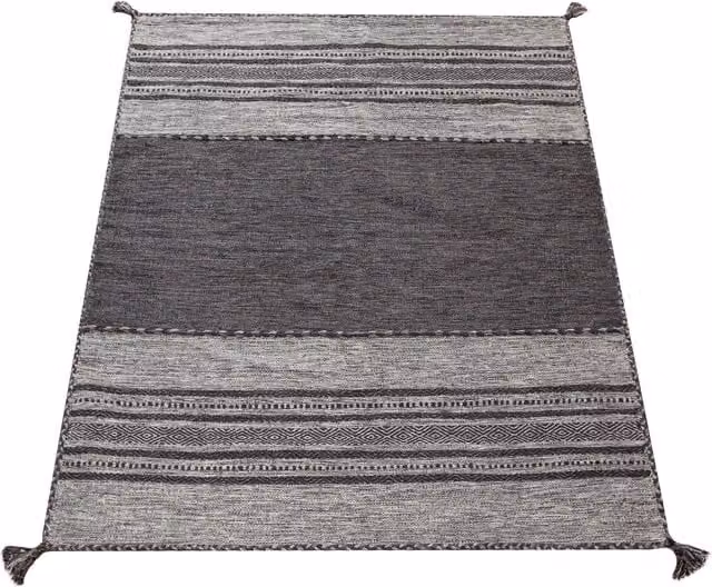 Ręcznie tkany dywan kilim Kilian szary W x S: 240 x 340 cm