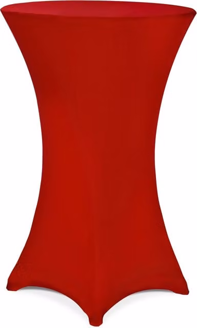 Elastyczny pokrowiec na stół barowy Detex® w kolorze czerwonym, Średnica: 80 cm
