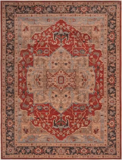 Dywan Sami czerwony, wzór orientalny modern, nadający się do prania, W x S: 200 x 280 cm