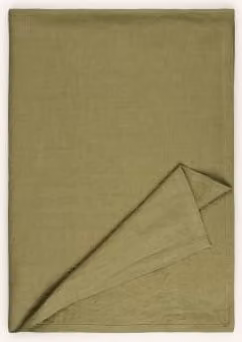 Obrus lniany Pichler Lars Z w kolorze zielonym o wymiarach 260 x 160 cm