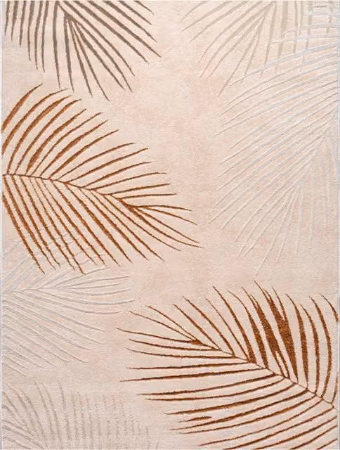 Dywan Tiana beżowy o wzorze floralnym w stylu boho, W x S: 240 x 340 cm