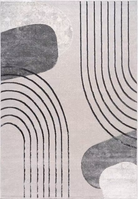 Dywan Tiana szary i beżowy o wzorze geometrycznym, W x S: 1 cm x 200 cm x 290 cm