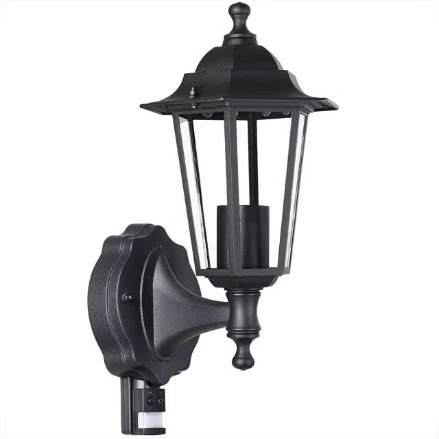 Lampa ścienna ogrodowa Krysante monzana z czujnikiem ruchu, kolor czarny lub szary, W x S x G: 37,5 x 20 x 22,5 cm