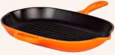 Patelnia do grillowania Le Creuset Signature z emaliowanego żeliwa, kolor pomarańczowy