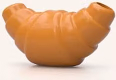 Wazon Croissant marki Fluid Market w kolorze beżowym
