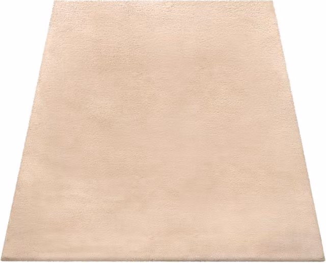 Okrągły dywanik futrzany Fluffy w kolorze piaskowym o średnicy 160 cm