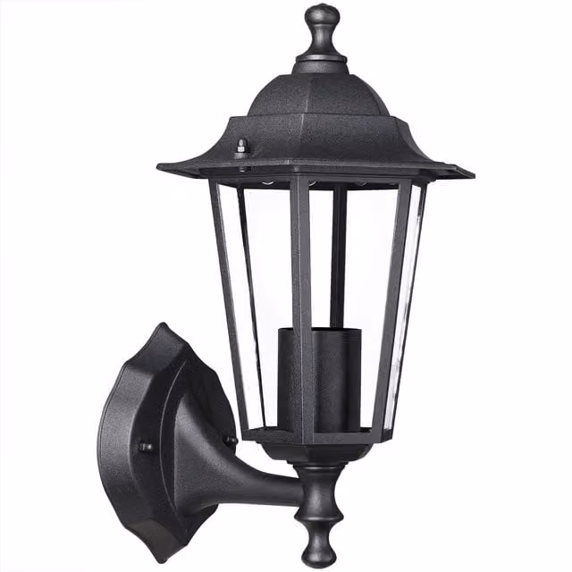 Lampa ścienna ogrodowa monzana® Krysante w kolorze czarnym lub szarym z czujnikiem ruchu i regulacją, W x S x G: 33,5 x 20 x 22,5 cm