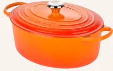 Brytfanna Le Creuset Signature wykonana z żeliwa emaliowanego, kolor pomarańczowy