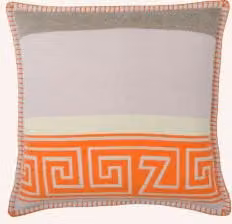 Poszewka na poduszkę dekoracyjną Zoeppritz Heritage w kolorze pomarańczowym z wełny i kaszmiru, S/G/W: 45 x 45 x 45 cm