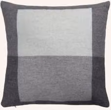 Poduszka dekoracyjna Røros Tweed Syndin w kolorze szarym z zdejmowanym pokrowcem, wełna i bawełna, 50 x 50 cm