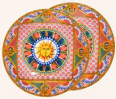 Talerz obiadowy Dolce & Gabbana Casa wykonany z porcelany w kolorze wielobarwnym