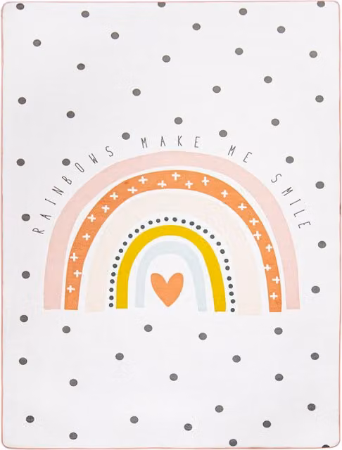 Zmywalny dywan dla dzieci Chiko beżowy różowy wielokolorowy o wzorze abstrakcyjnym W x S: 120 x 160 cm