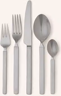 Komplet sztućców Alessi Dry dla 30 osób, srebrny, stal nierdzewna, polerowana