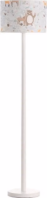 Lampa podłogowa Forest Friends Yellowtipi w stylu skandynawskim, wielokolorowa, drewniano-metalowa, Wysokość: 148,5 cm