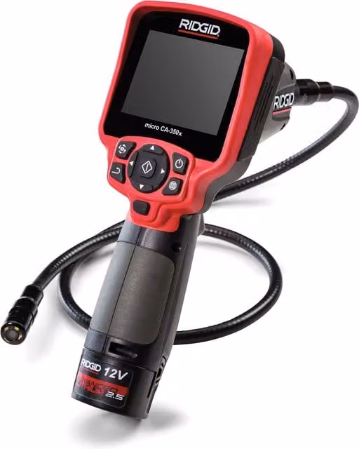 Cyfrowa kamera inspekcyjna Ridgid micro CA-350x w kolorze czerwonym