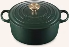 Brytfanna Le Creuset Signature wykonana z emaliowanego żeliwa, kolor zielony, S/G/W: 24 x 24 x 24 cm