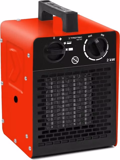 Ceramiczny nagrzewnica elektryczna Trotec TDS 10 C, czerwona, z termostatem, 2000 W