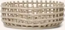 Ceramiczna miska Ferm Living w kolorze beige o okrągłym kształcie