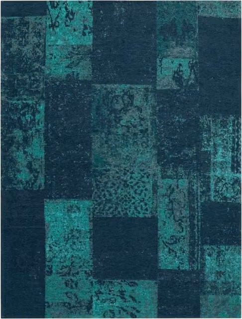 Dywan Marbella o płaskim splocie, turkusowy, 80 x 150 cm