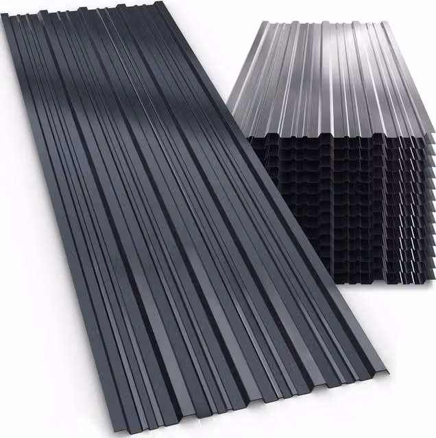 Zestaw 14 sztuk blachy trapezowej Gardebruk Antracyt, 7m2, Szerokość: 110 cm, Wysokość: 46 cm