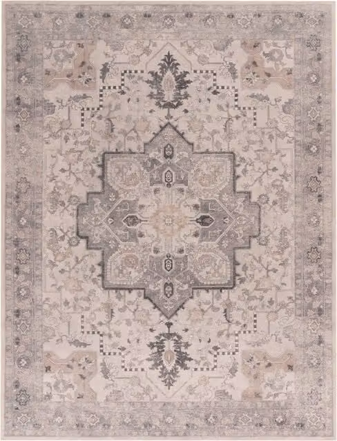 Dywan Sami beżowy, wzór orientalny vintage, nadający się do prania, W x S: 160 x 220 cm