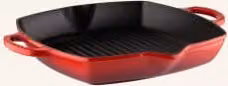 Patelnia do grillowania Le Creuset Signature wykonana z żeliwa emaliowanego, kolor czerwony