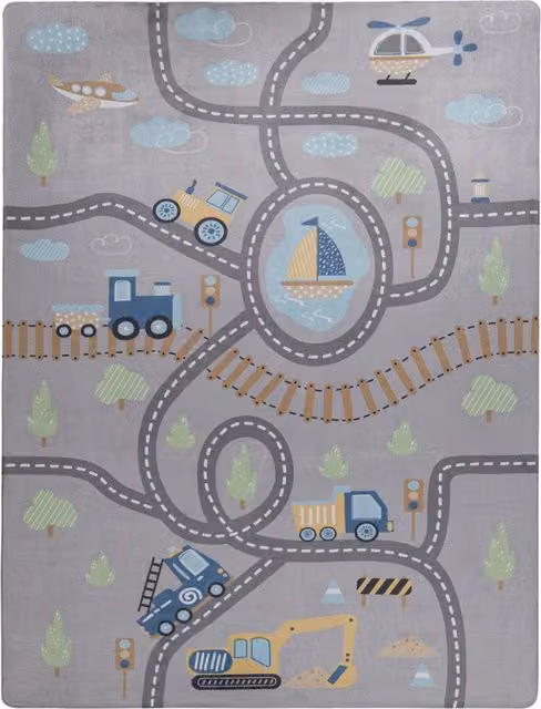Zmywalny dywan dla dzieci Chiko szary W x S: 155 x 230 cm