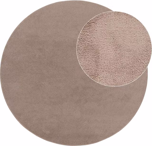 Okrągły dywan Calissa beige o średnicy 80 cm