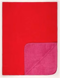 Pad Pled Hobart rot w kolorach czerwieni i różu, wzór kratka, materiał bawełniany, W x S: 200 x 150 cm