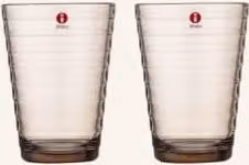 Zestaw 2 szklanek do wody Iittala Aino Aalto w kolorze beige
