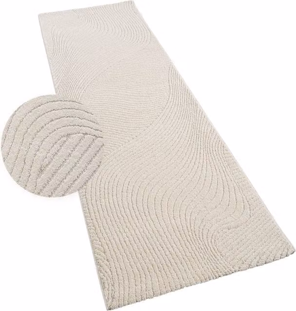 Nowoczesny dywan Aurora beige o wzorze geometrycznym, Szerokość: 80 cm, Długość: 250 cm