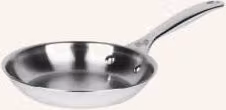 Patelnia Le Creuset 3-Ply Plus srebrna, niepowlekana, stal nierdzewna i aluminium