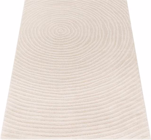 Nowoczesny dywan Aurora beige o wzorze geometrycznym, S/G/W: 120 x 160 x 1,2 cm