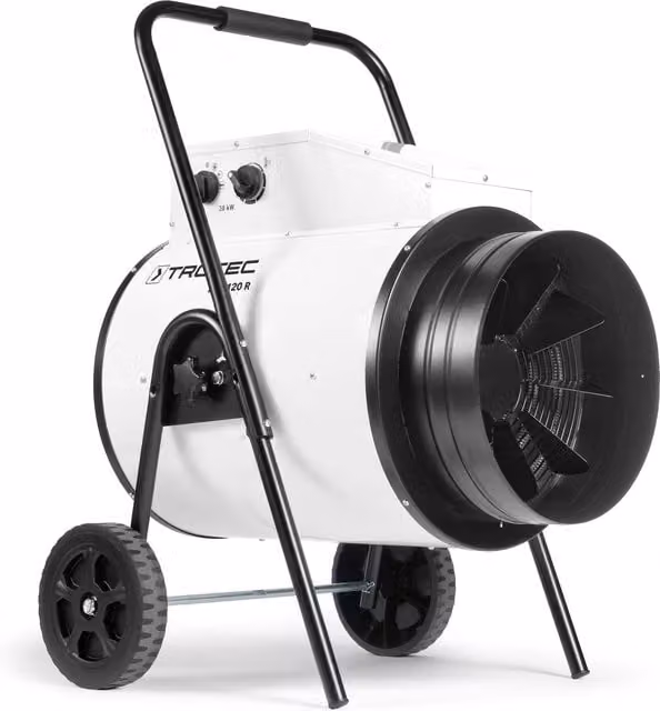 Elektryczna nagrzewnica powietrza Trotec TDS 120 R, biała, wolnostojąca, metalowa